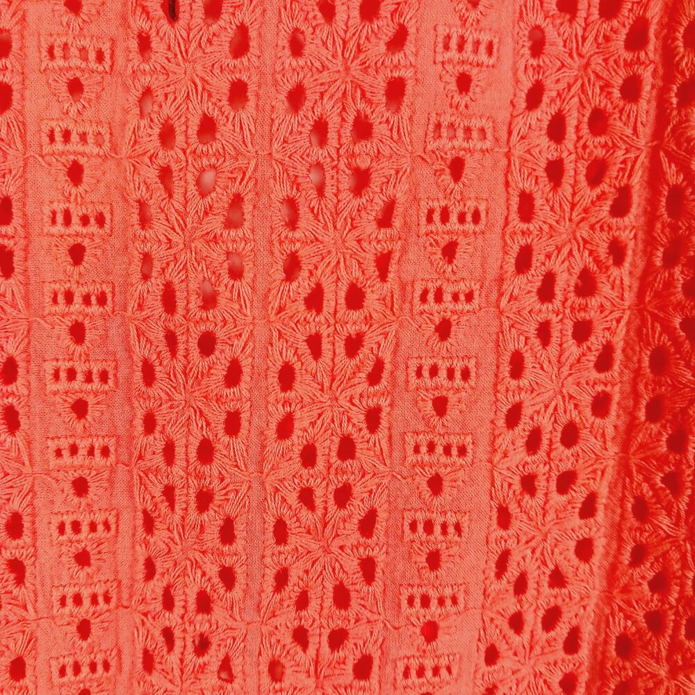 NWT Sundance Tangerine Crochet Sleeveless Top, Distressed V Neck, Cotton, Small - Picture 11 of 16